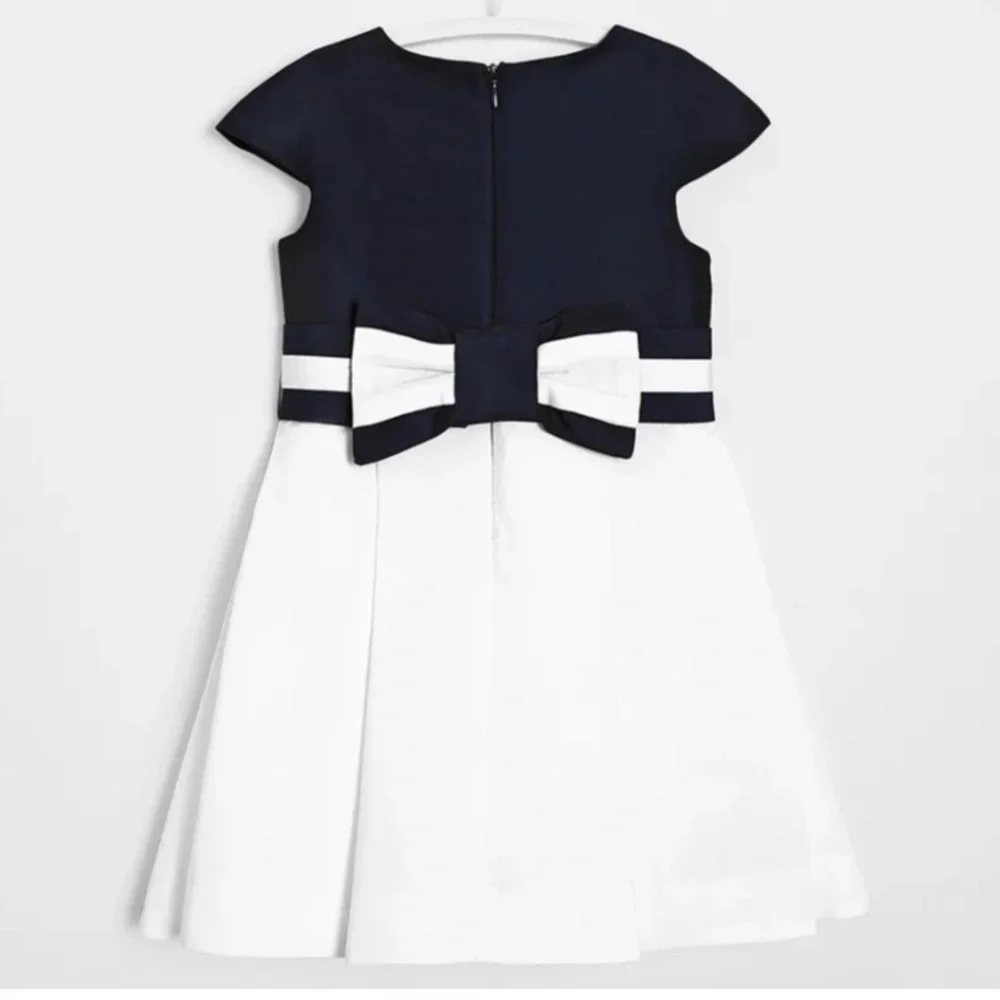 Jacadi Navy and White Formal Kids Dress